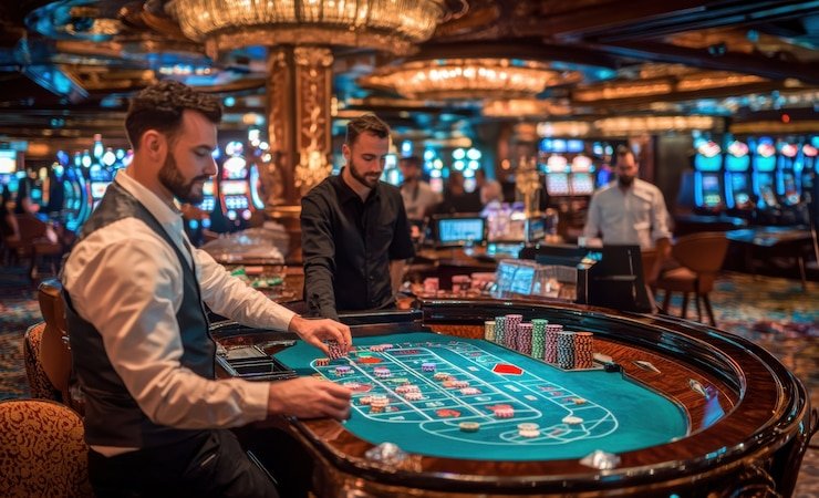 Dealer Live Baccarat istanaimpian4 dari studio multi-kamera profesional